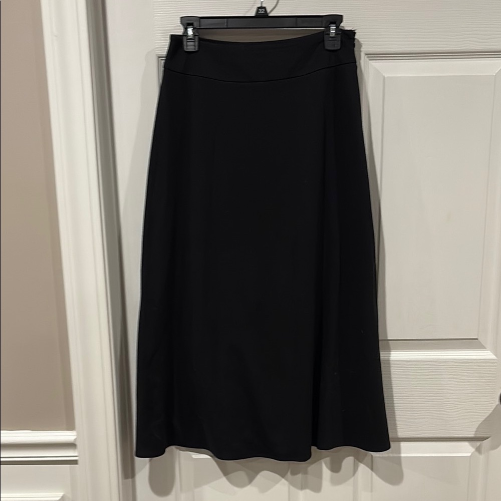 croft & barrow Black A-Line Midi Skirt